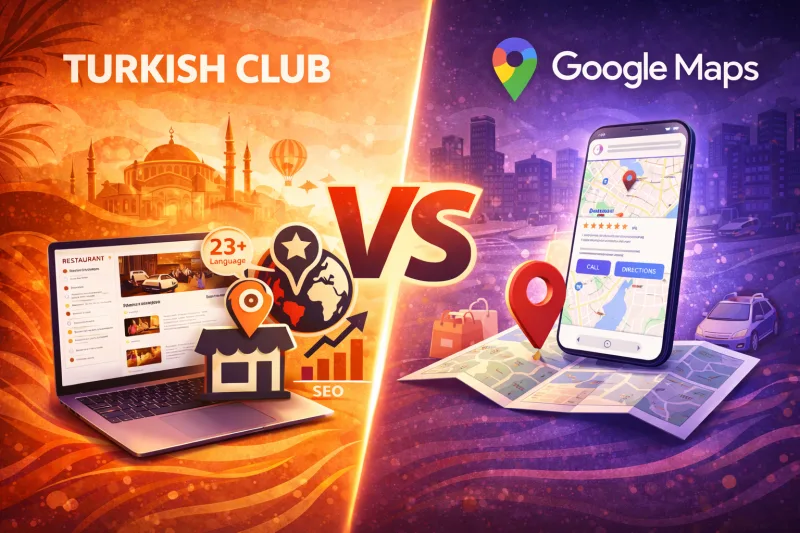 Turkish Club vs Google Maps